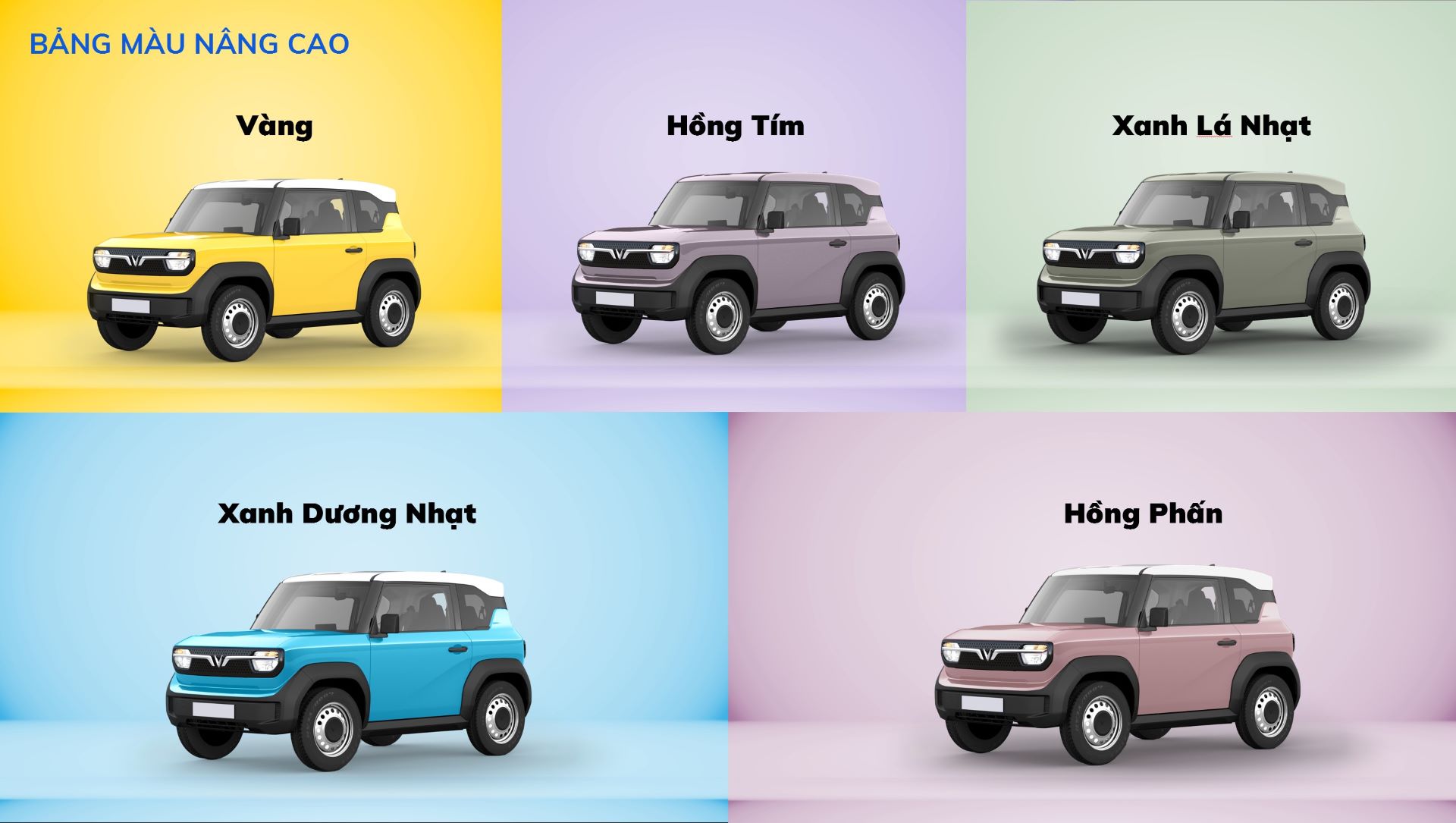 bảng màu xe vf3